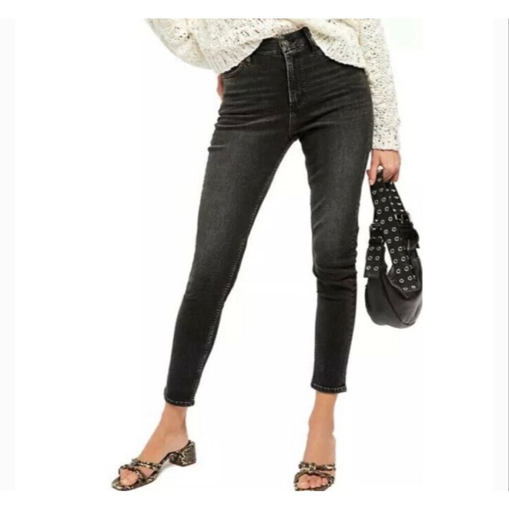 Free People Women’s Black Skinny Jeans OB1133454 Milkyway Black Size 30
